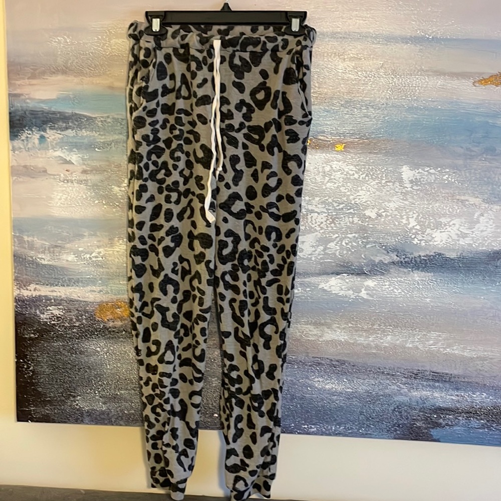 Leopard print joggers